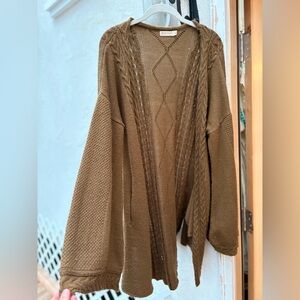 Golden Brown The Label Seraphina Cardigan M